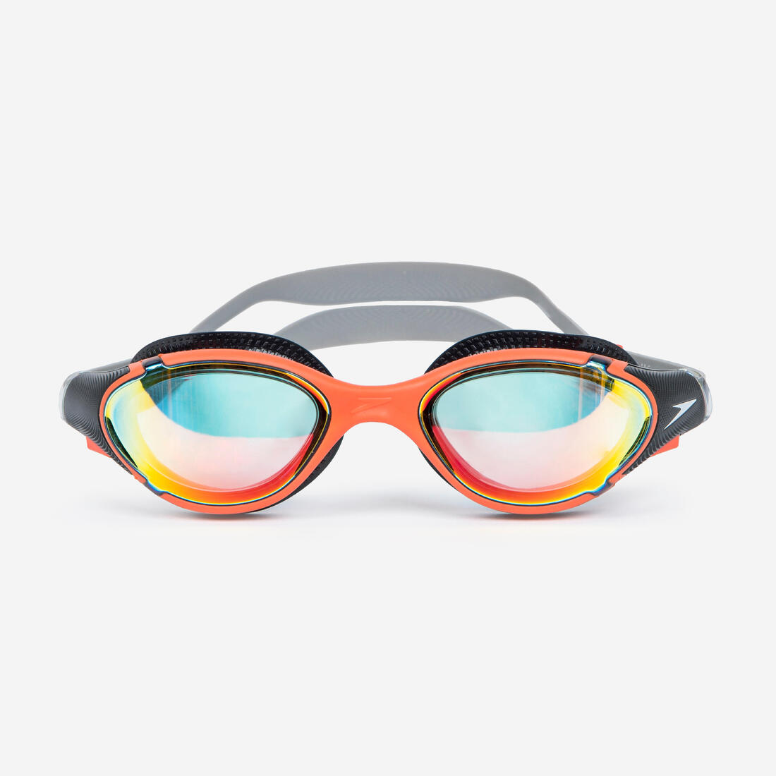 Lunettes de natation verres miroirs - Speedo Biofuse 2.0 noir orange