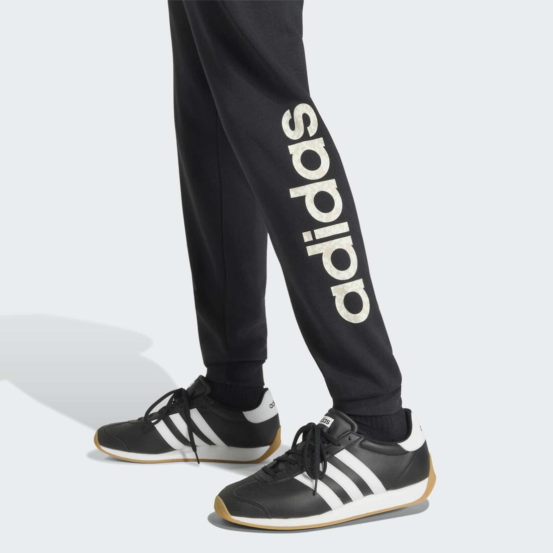 Pantalong de jogging fitness homme, noir