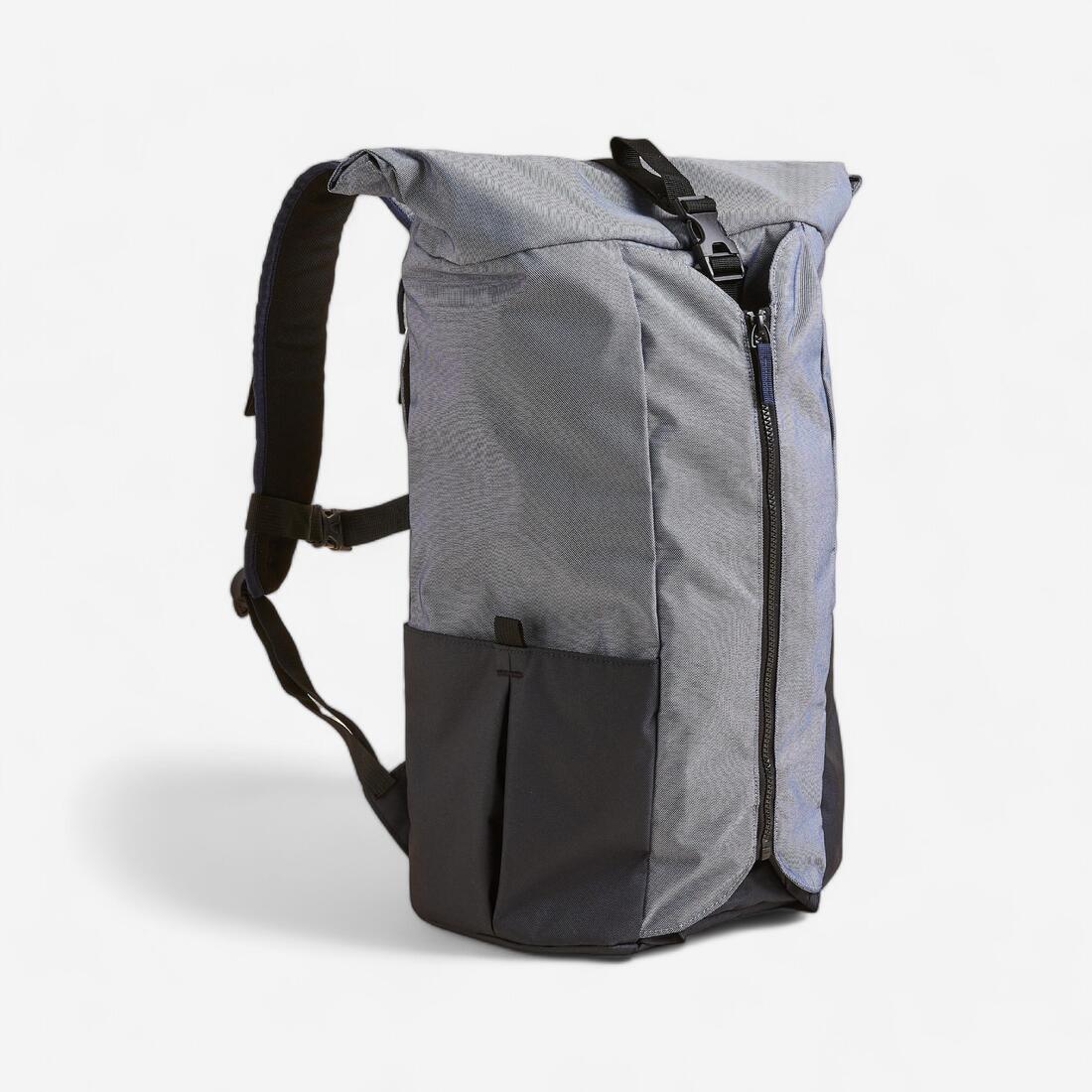 Sac à dos tapis de yoga 35L, gris