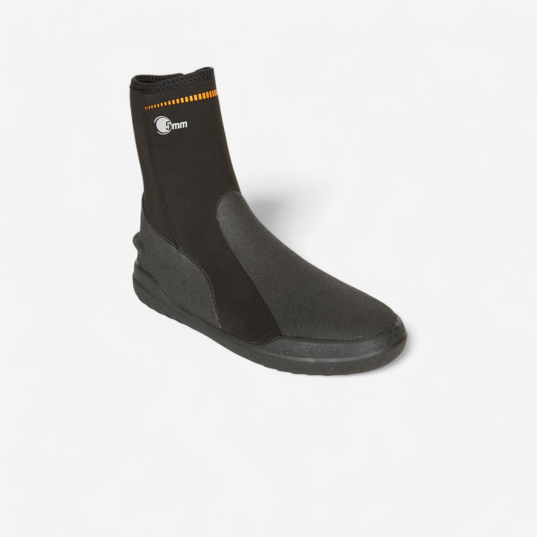 Bottillons plongée néoprène 5mm - noir – noir