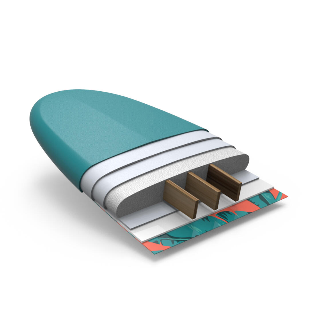 Planche de surf mousse 7'8" - 500 bleu