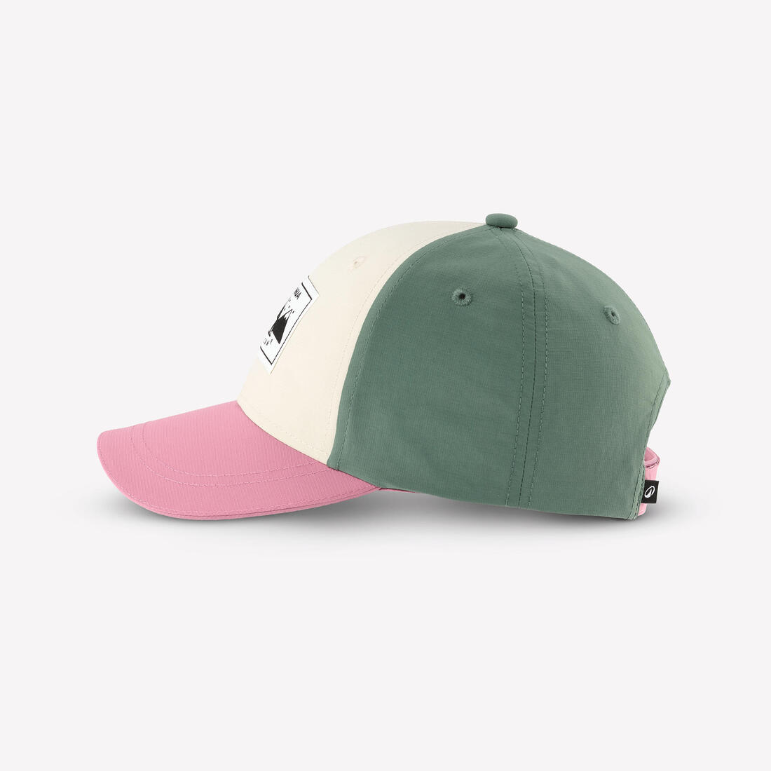 Casquette de randonnée enfant, MH100 kid beige bleue