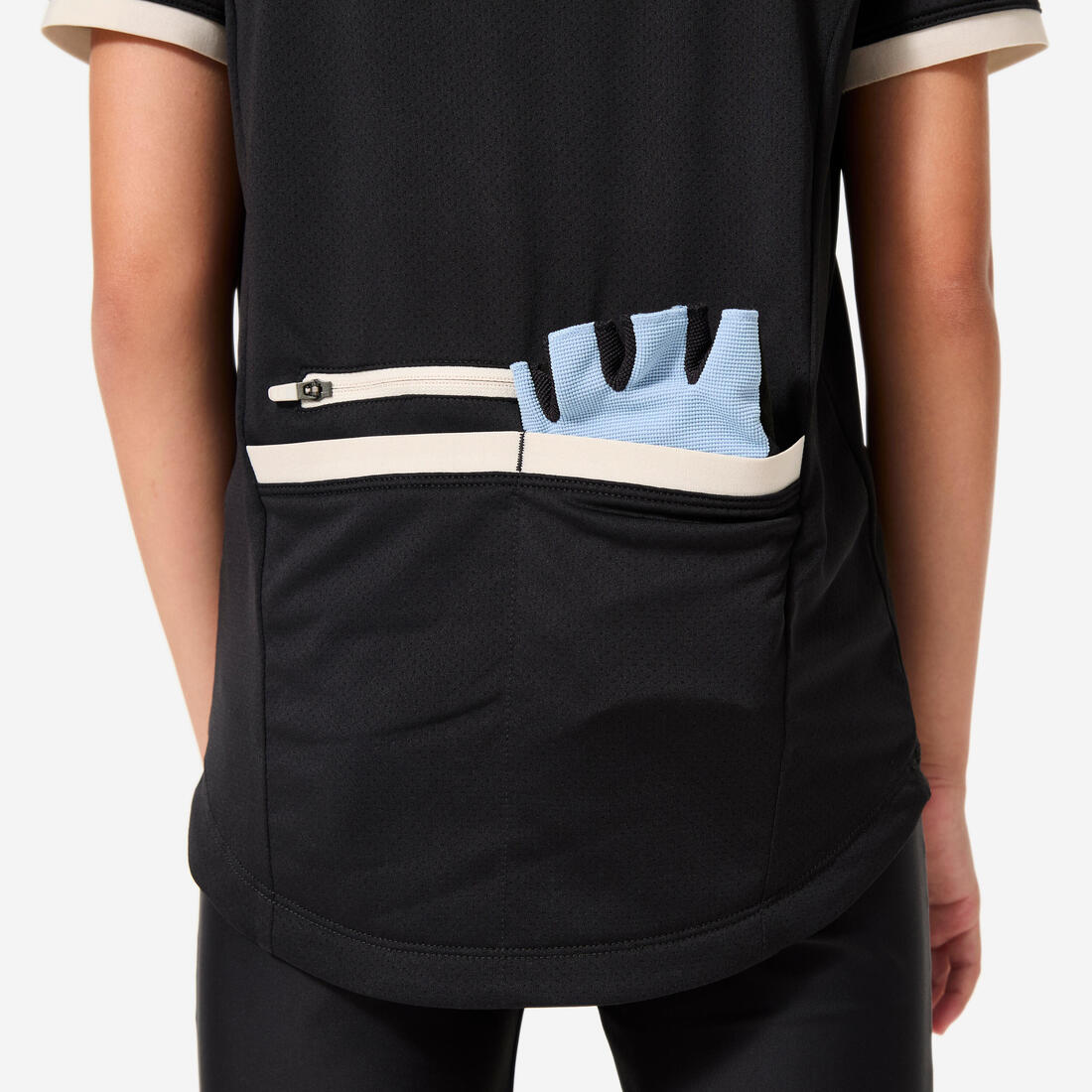 Maillot manches courtes vélo enfant 7-11 ans, 500