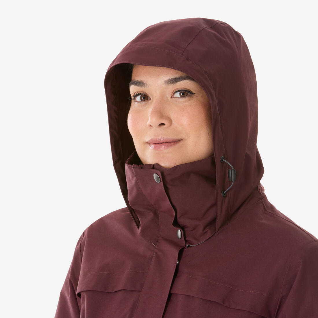 Veste de randonnée 0°C chaude femme, NH100 3en1