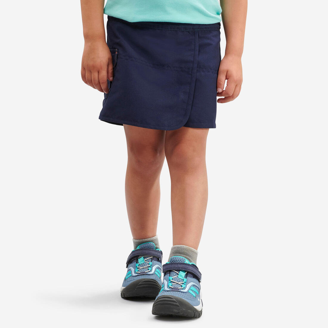 Jupe short de randonnée - MH100 KID- enfant 2-6 ANS – bleu marine