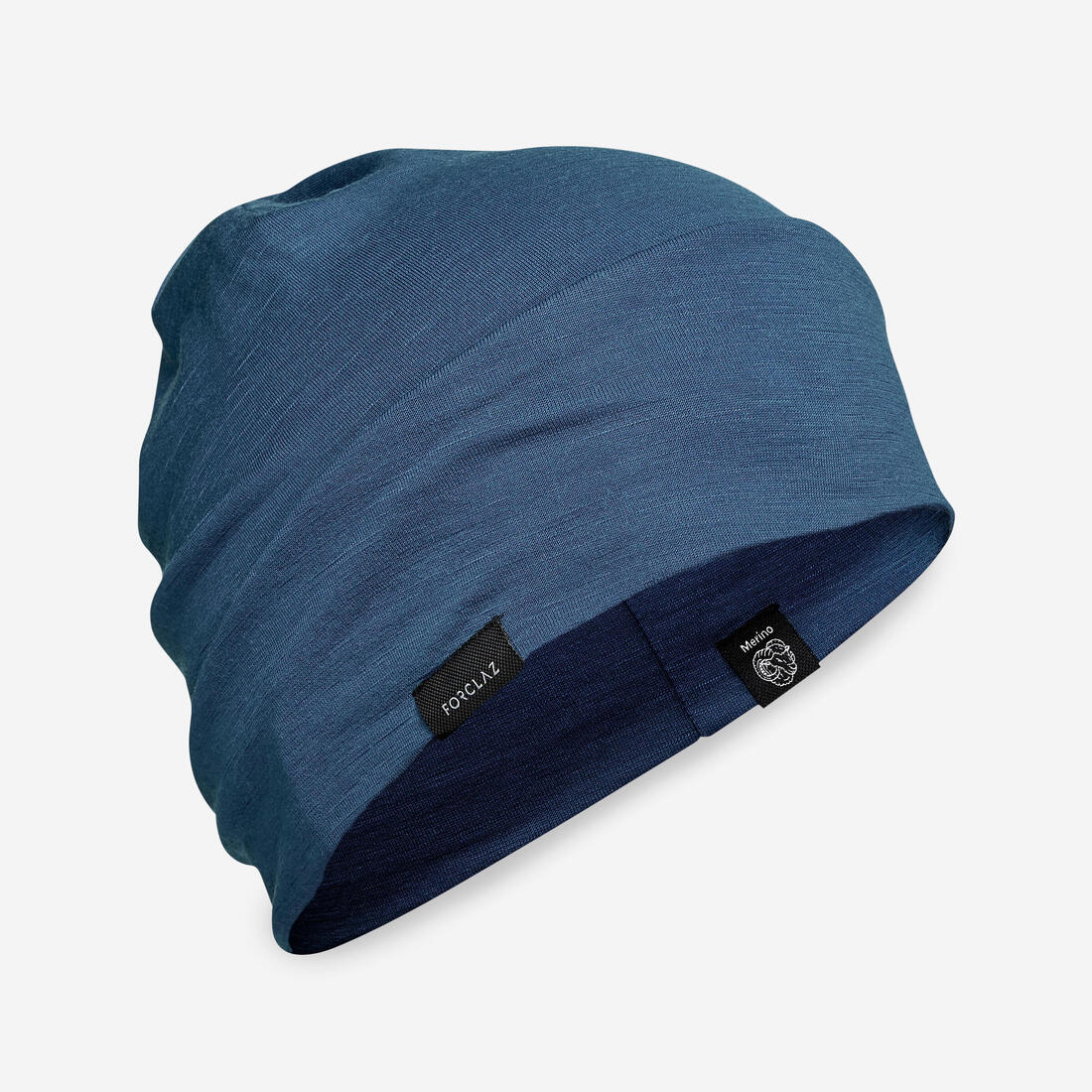 Bonnet en laine merinos de trekking - mt500 – bleu abysse