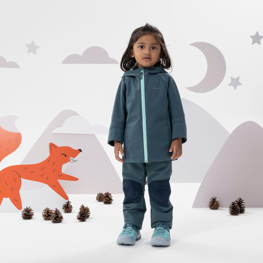 Pantalon softshell de randonnée enfant 2-6 ans, MH900