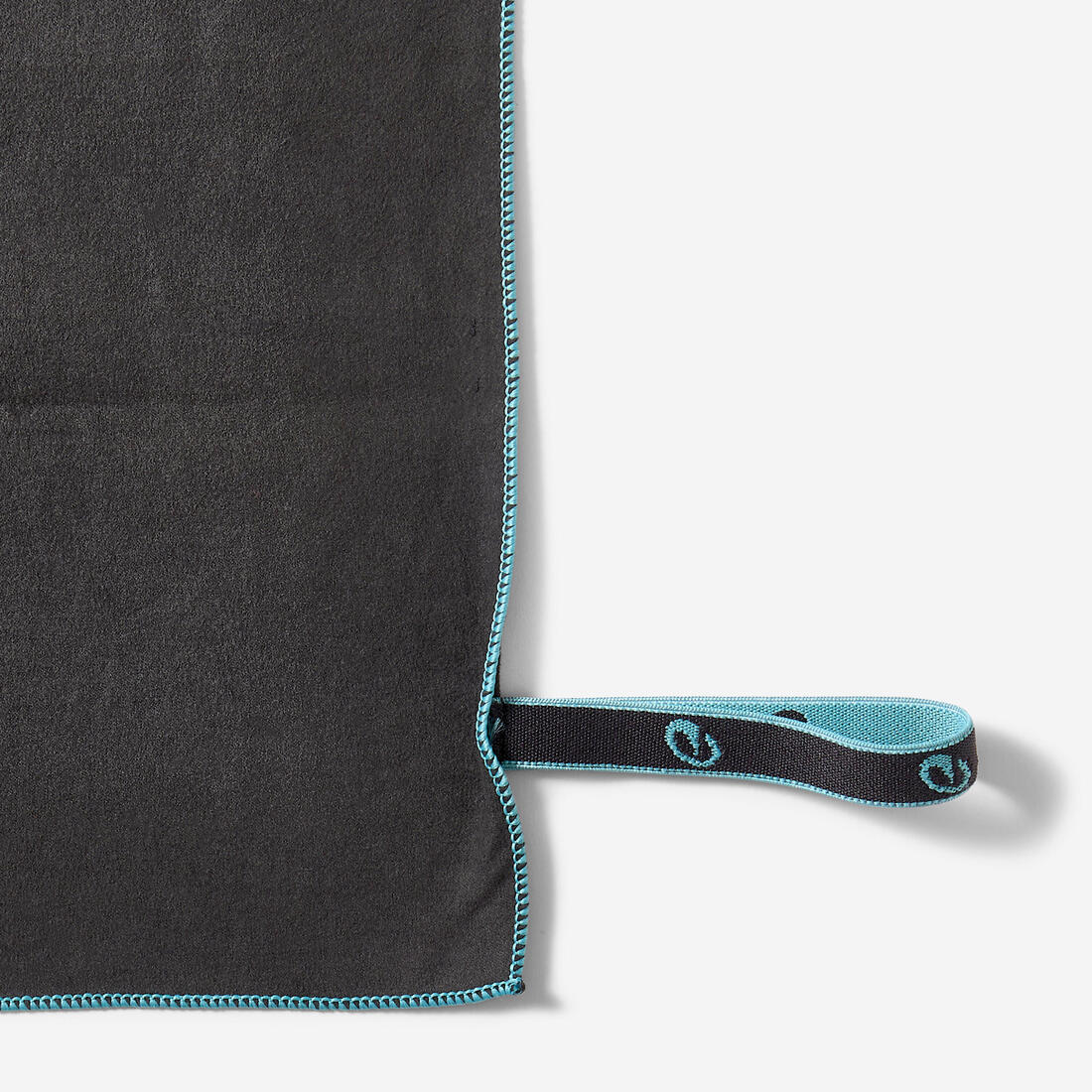 Serviette de bain microfibre gris foncé taille M 60 x 80 cm