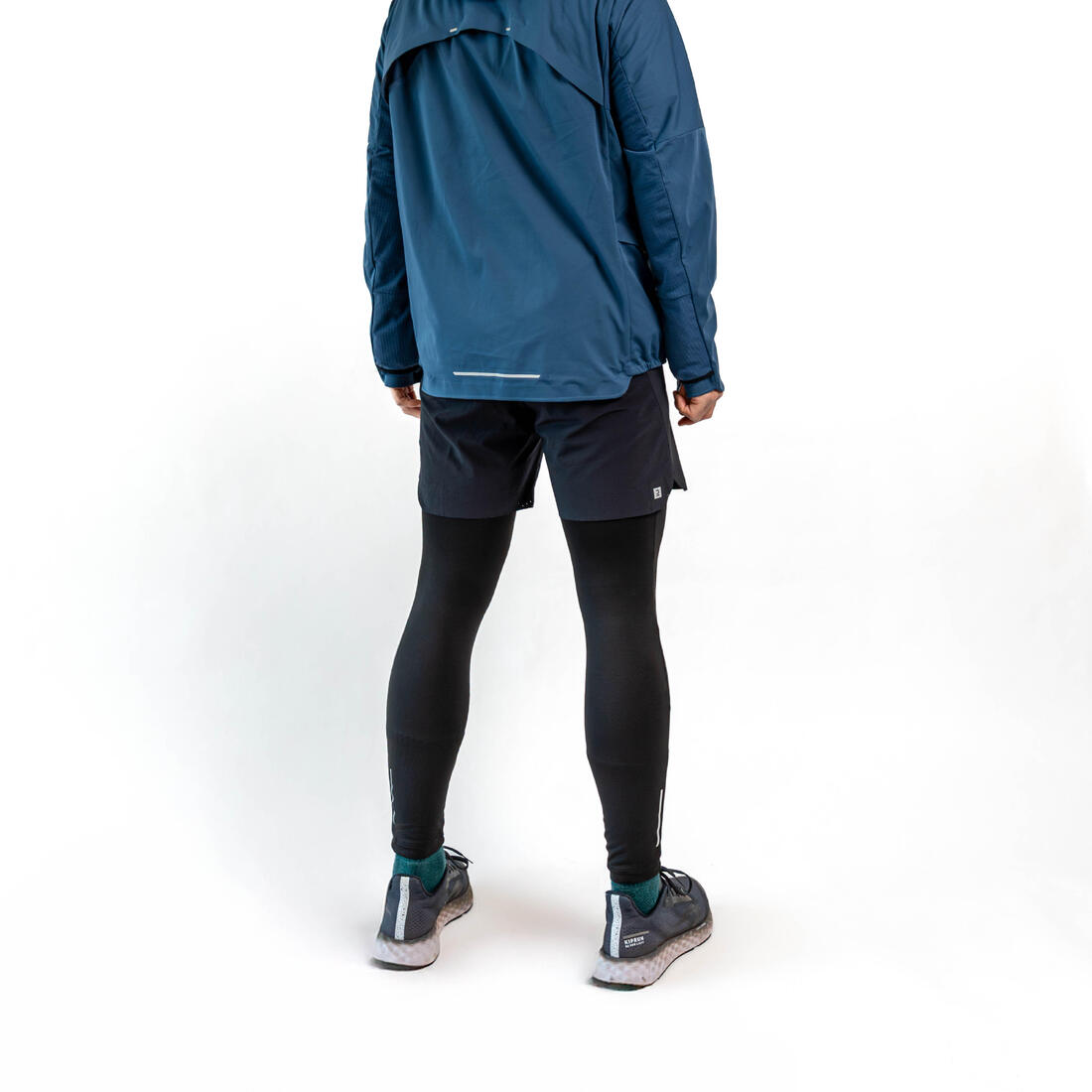 Collant chaud de running Homme - KIPRUN Run 100 Warm Noir