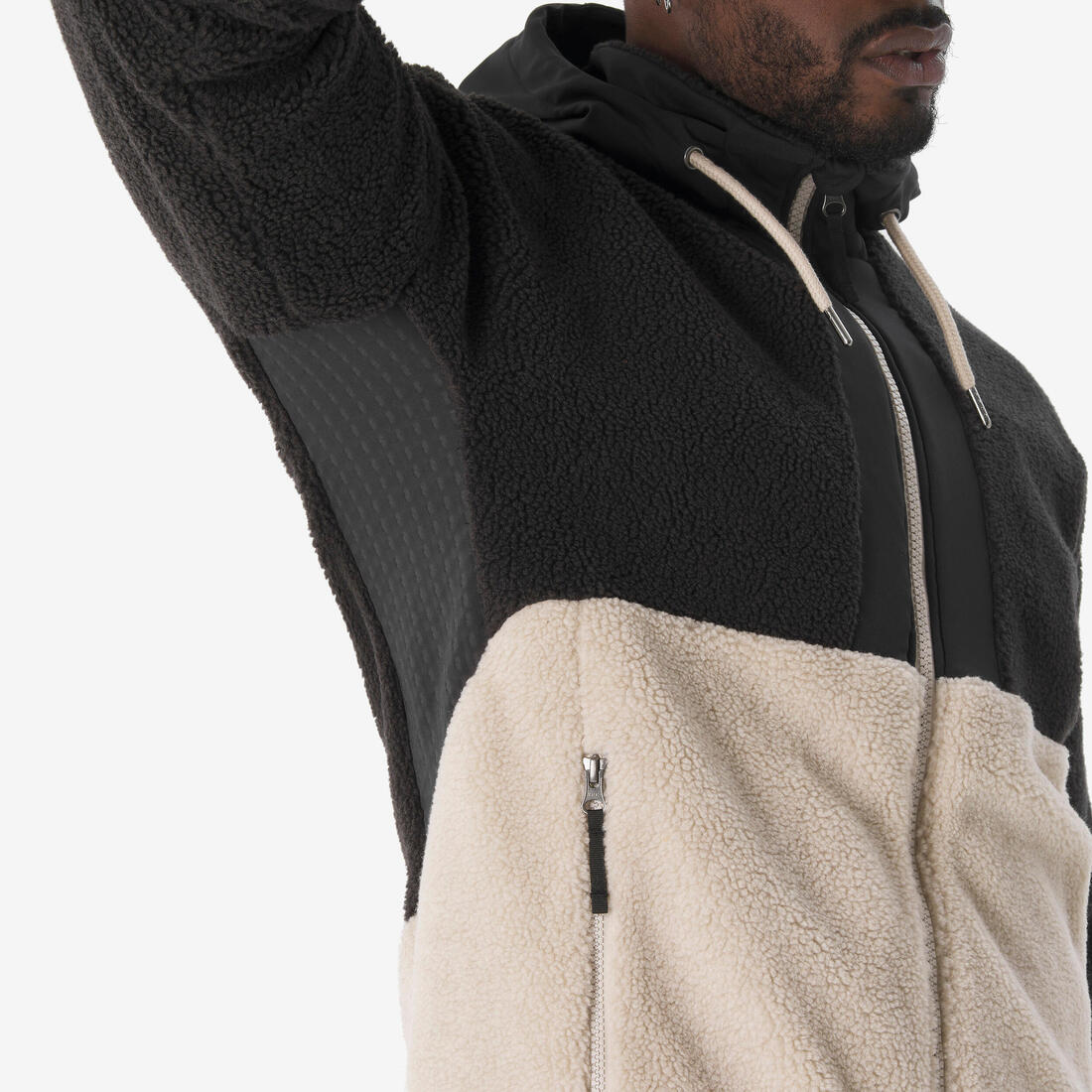 Veste polaire sherpa de randonnée chaude homme, SH900