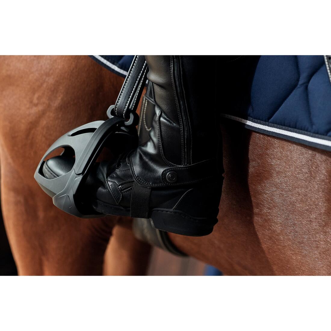 Coques d'étriers équitation Enfant et Adulte - 100 noires