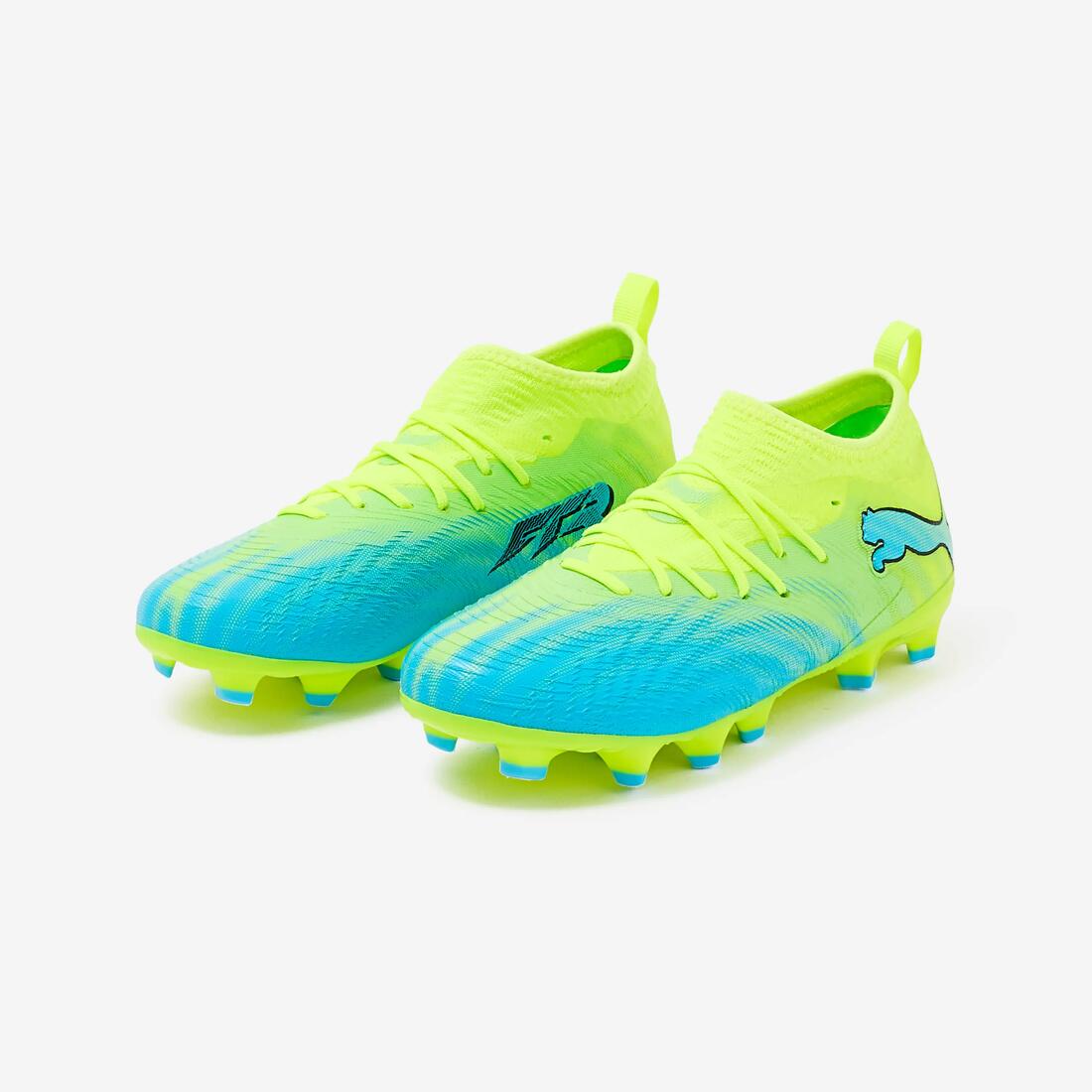 Chaussure FUTURE 9 Match FG/AG SMU Enfant Jaune/Bleu