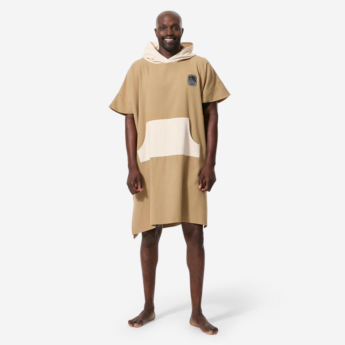 Poncho surf Adulte - 500 sable