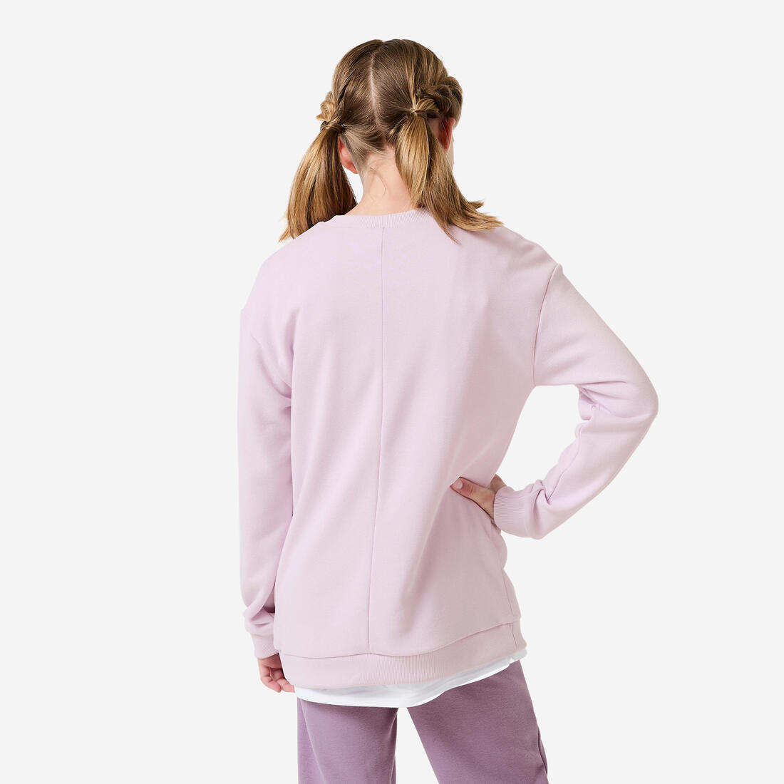 Survêtement french terry respirant fille, rose et