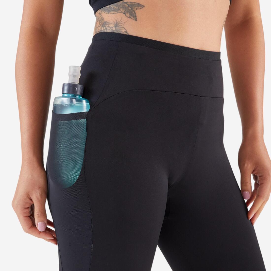Legging court de running respirant Femme - KIPRUN Run 500 Confort