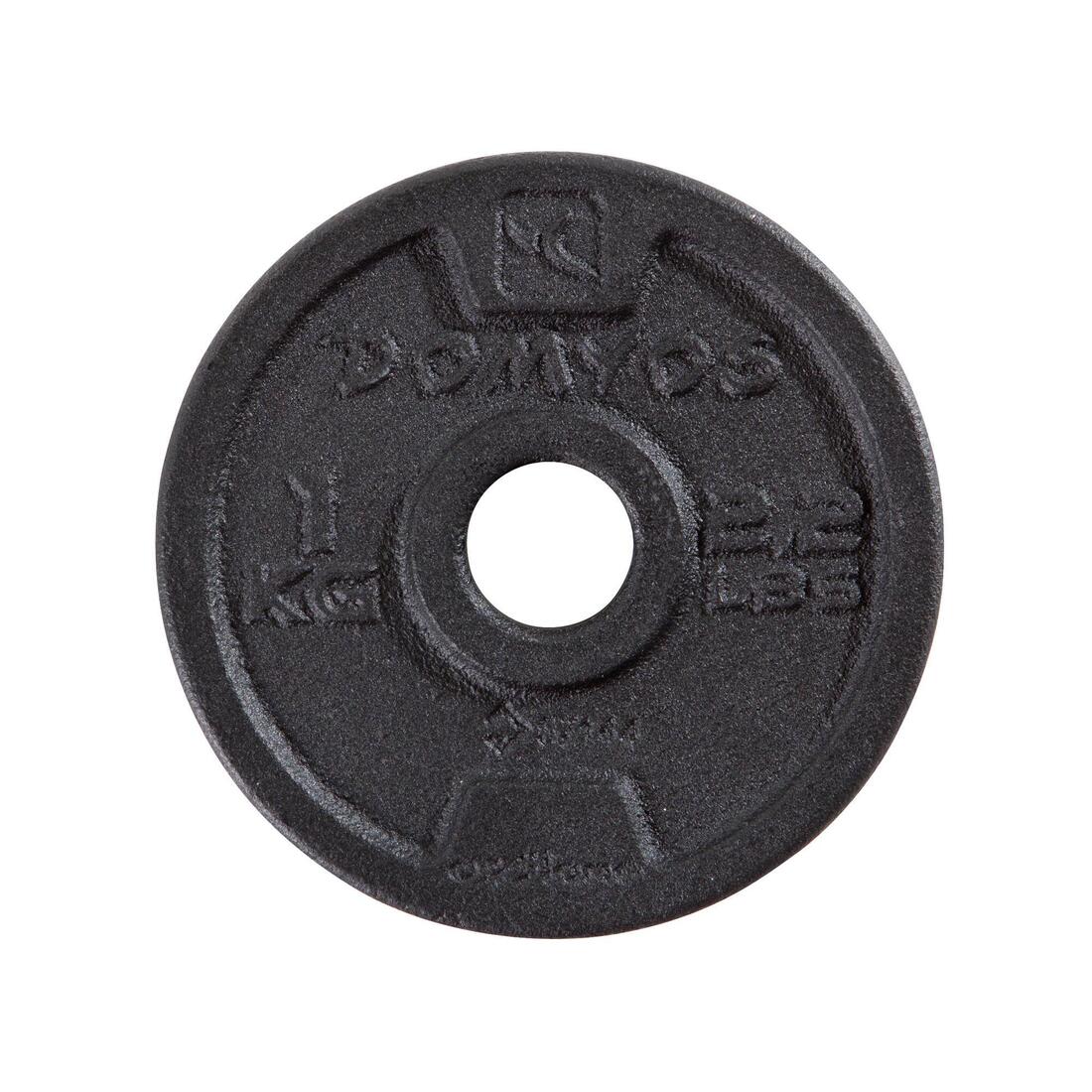 Kit haltères de musculation 10 kg avec disque de fonte en partie recyclée