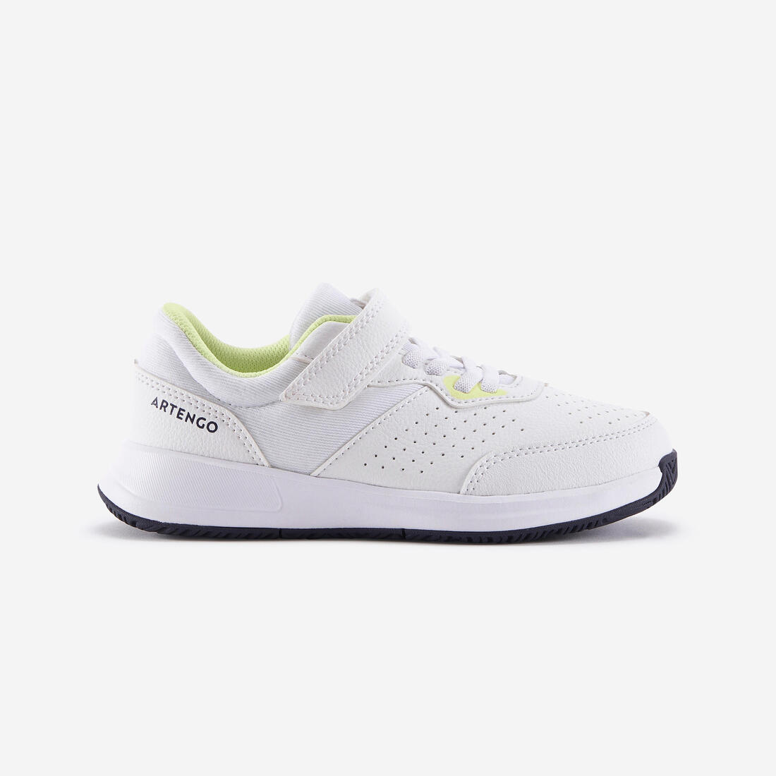 Chaussures de tennis à scratchs enfant - essentiel kd – blanc ultra