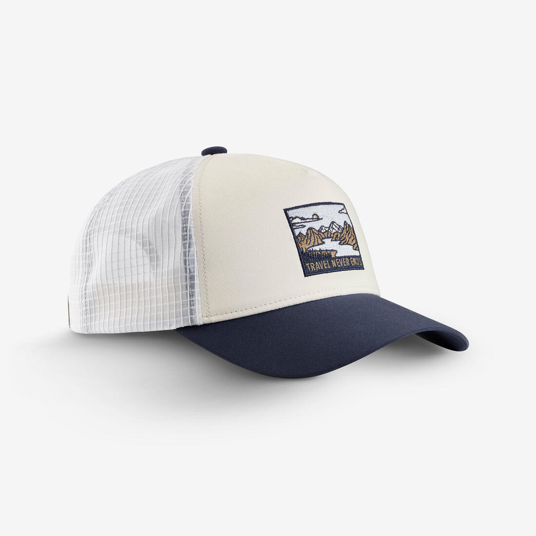 Casquette de randonnée, TRUCKER 500 foncé – beige lin