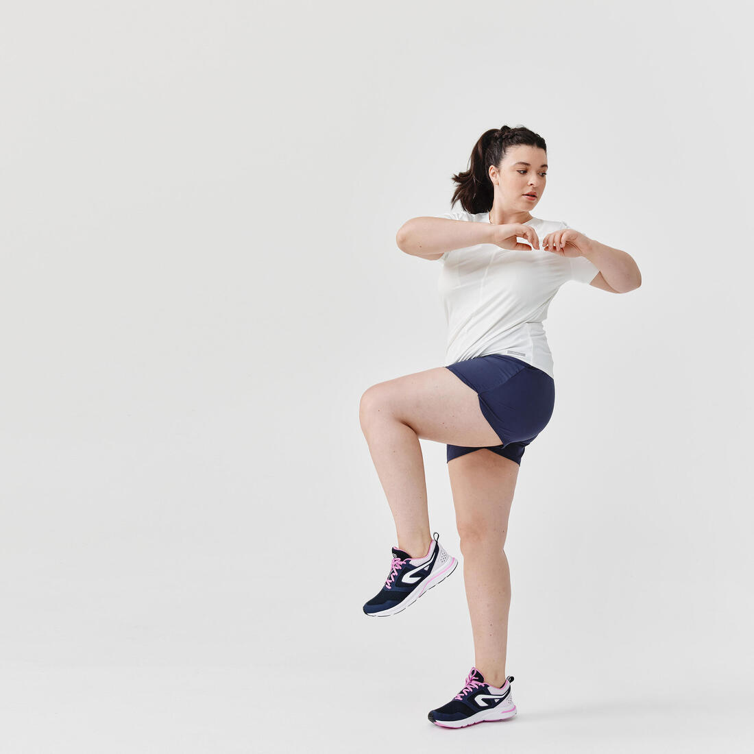 T-shirt respirant running femme - Dry+ Breath blanc