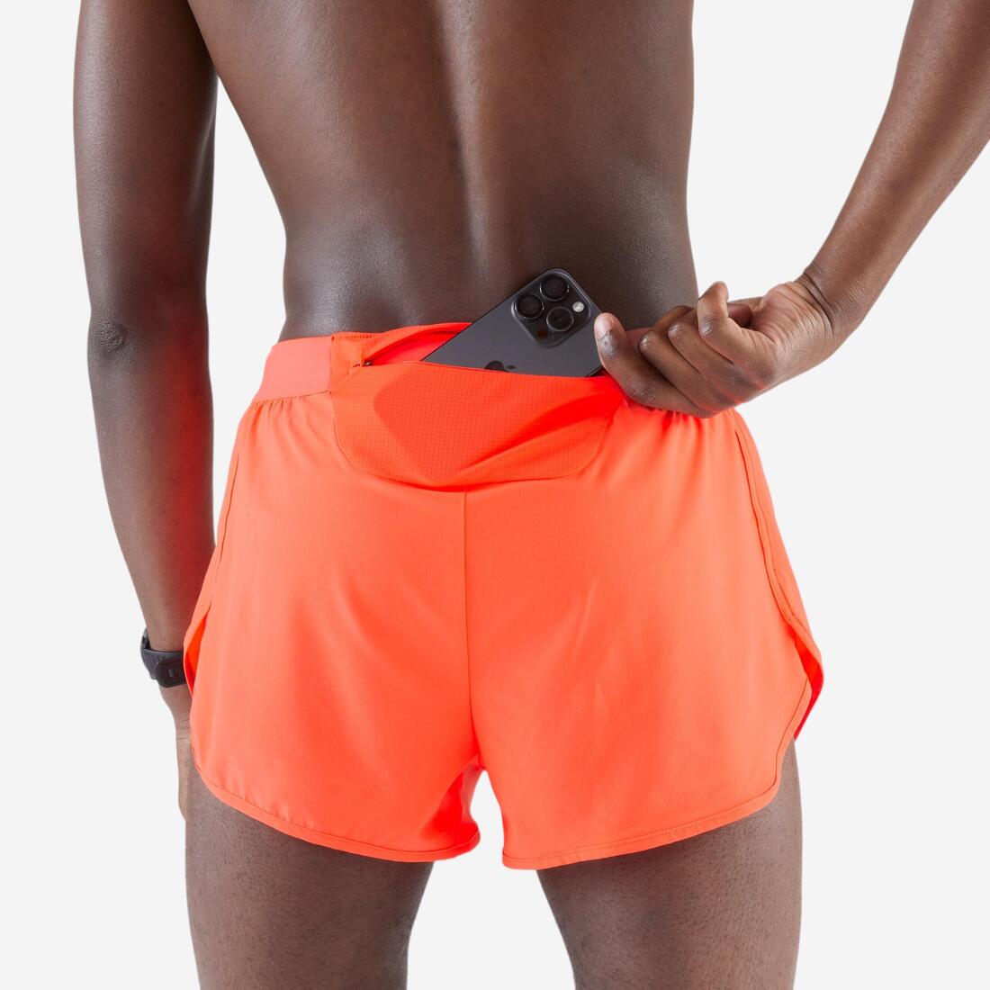 Short de running homme - kiprun run 500 confort split