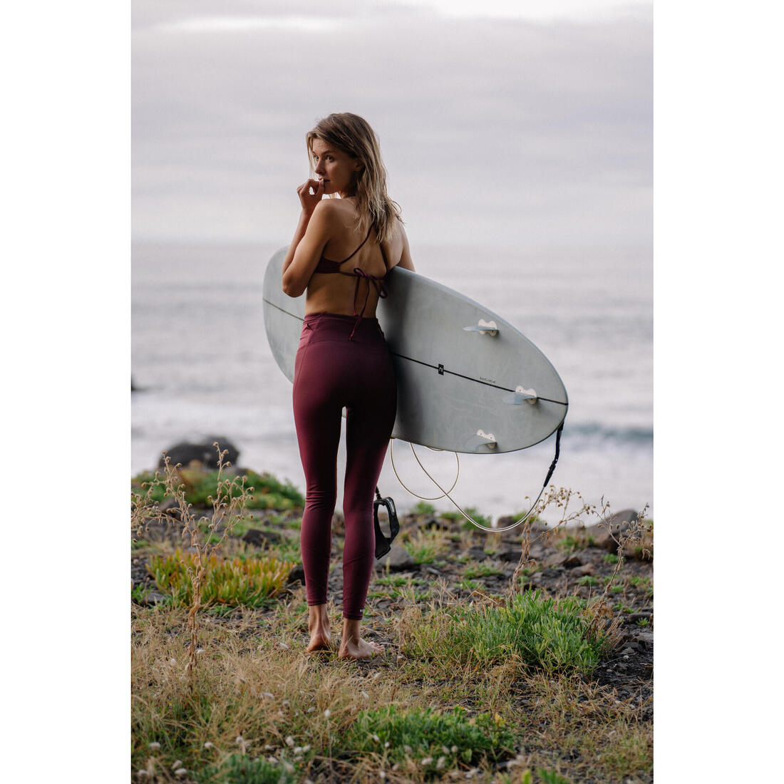Haut de maillot de bain femme brassière de surf dos dégagé ANDREA KOGA MALDIVES