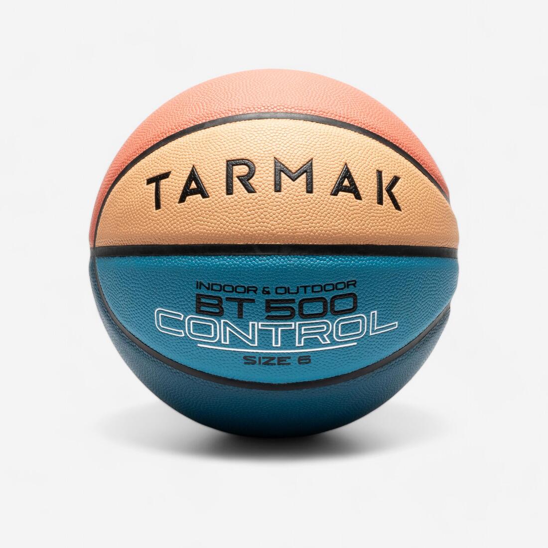 Ballon de basketball taille 6 - BT500 bleu orange – Default