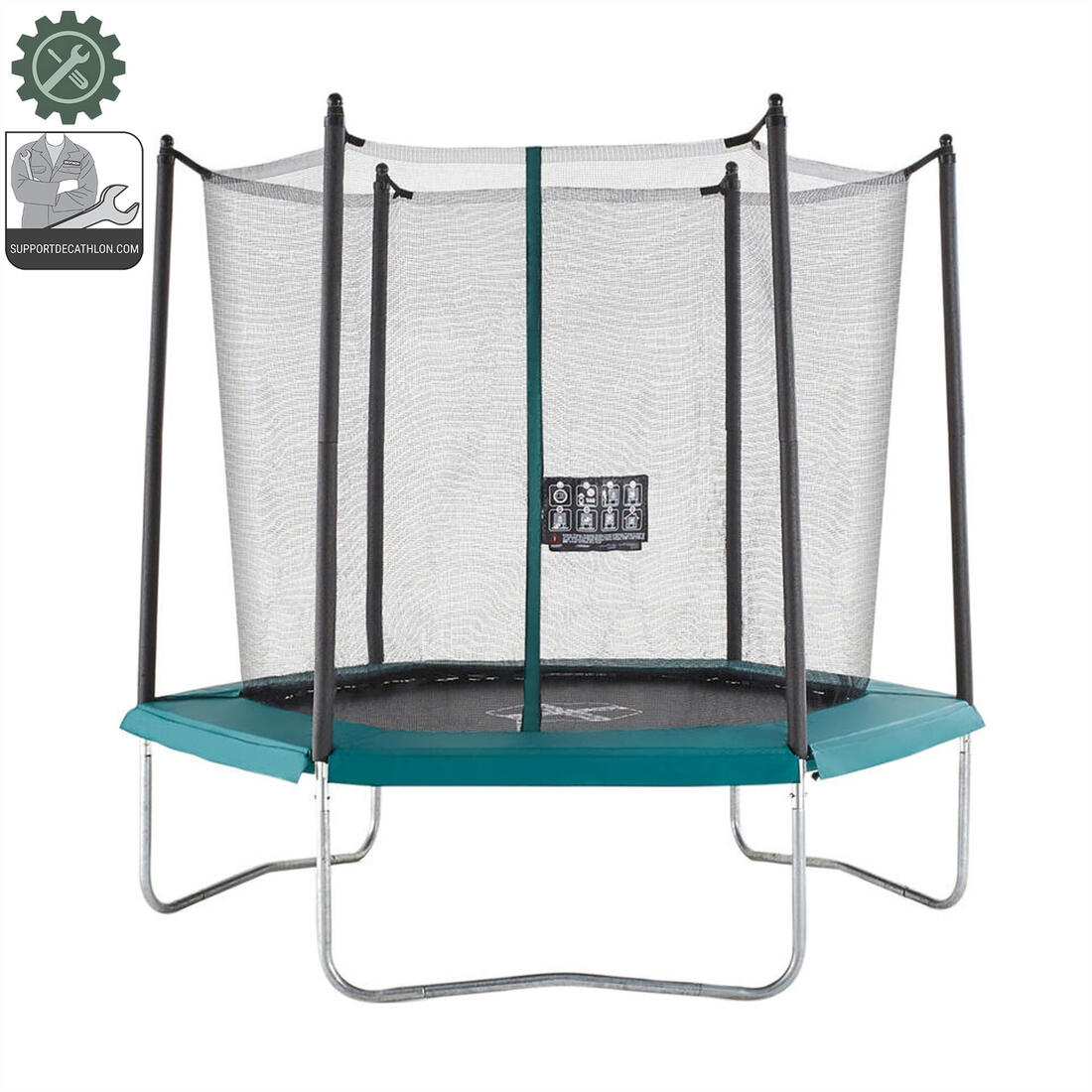TRAMPOLINE HEXAGONAL 240 - CONTOUR MOUSSE DE PROTECTION