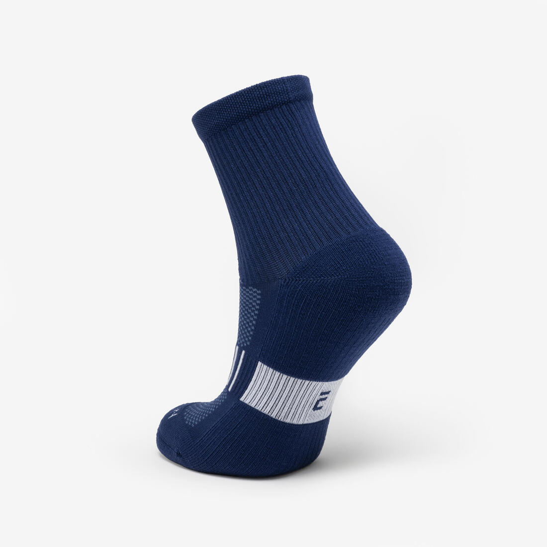 Lotx2 de chaussettes running confort enfant - kiprun 500 mid mauve et rayé