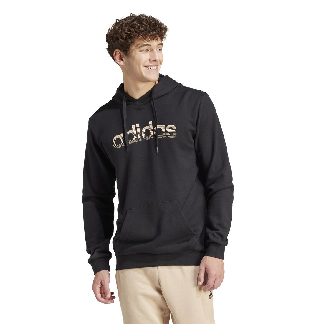 SWEAT-SHIRT A CAPUCHE DE FITNESS SOFT TRAINING ADIDAS HOMME NOIR