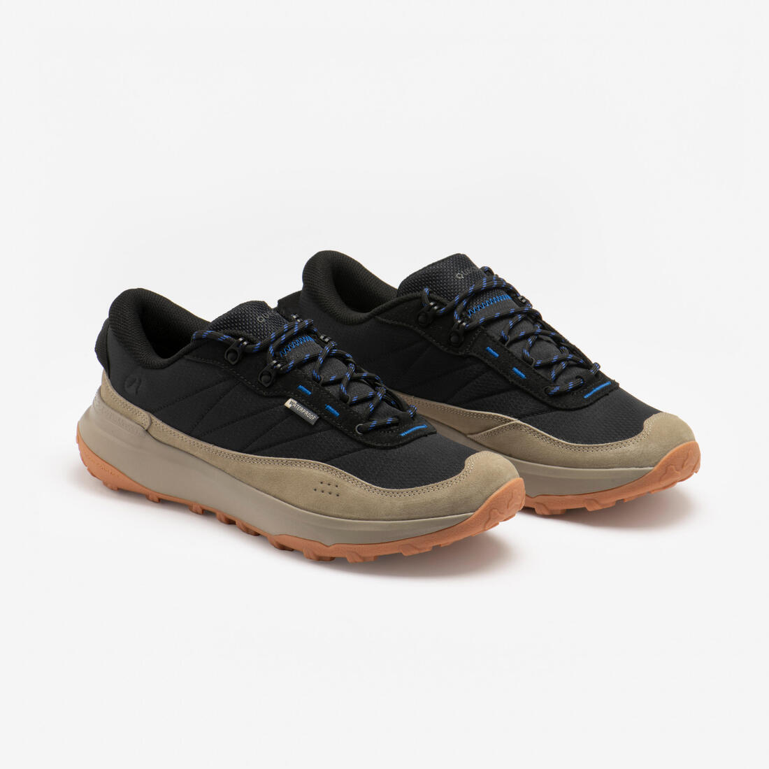 Chaussures de randonnée imperméables homme, NH500 basses WP noir fumé