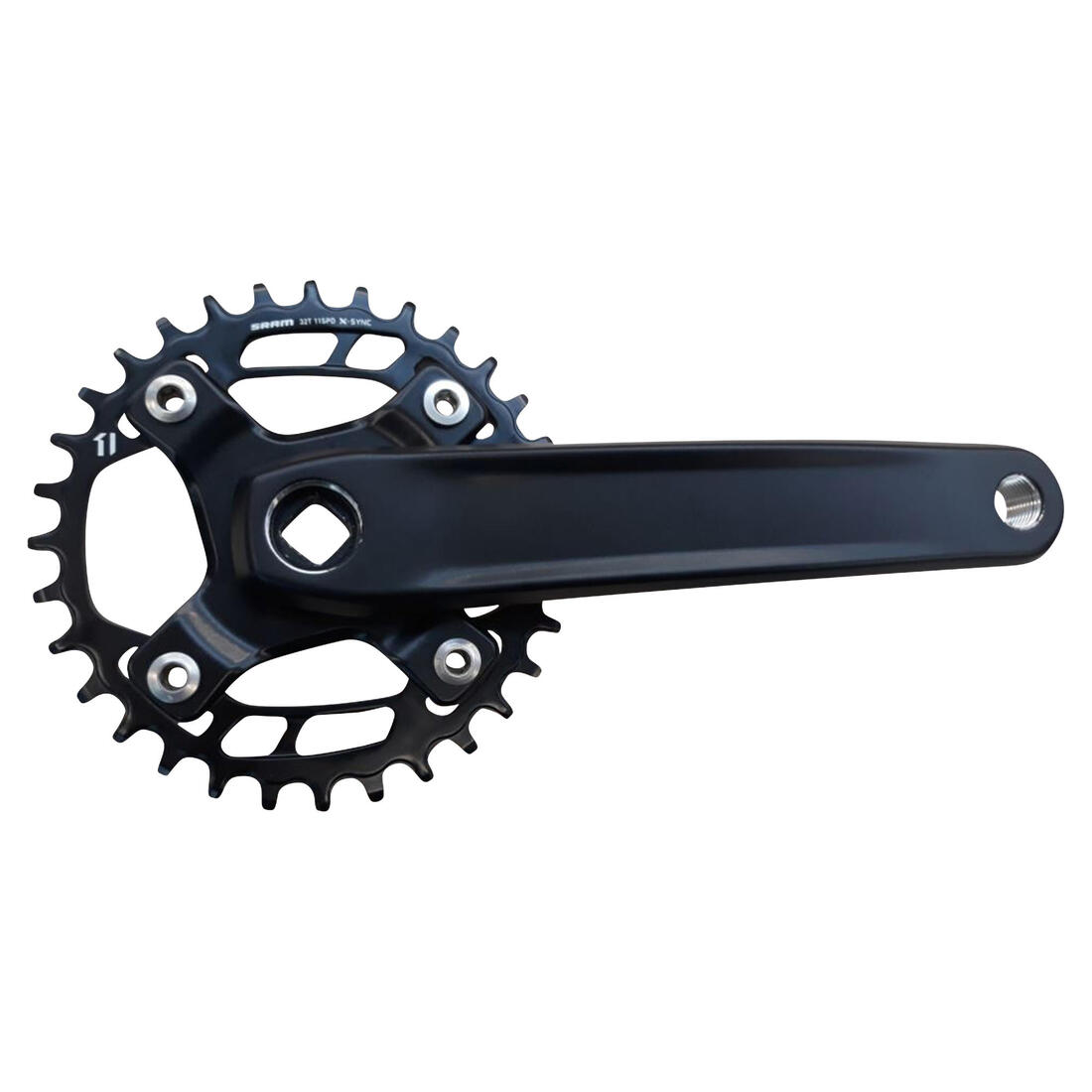 PEDALIER VTT MONO-PLATEAU X-SYNC 9 VITESSES 32 DENTS 175MM AXE CARRE