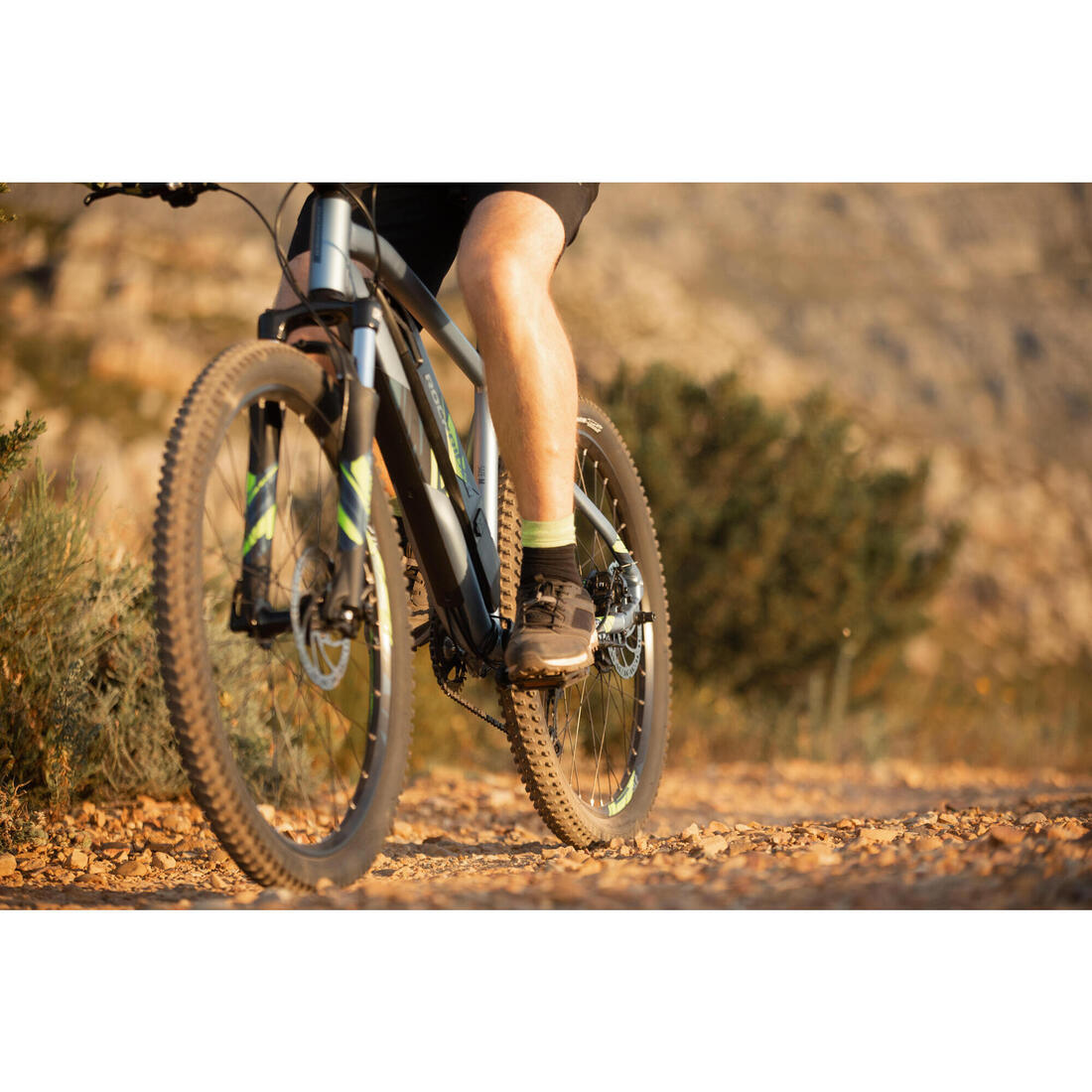 Vélo VTT électrique semi-rigide 27'5", E-ST 100 BLEU