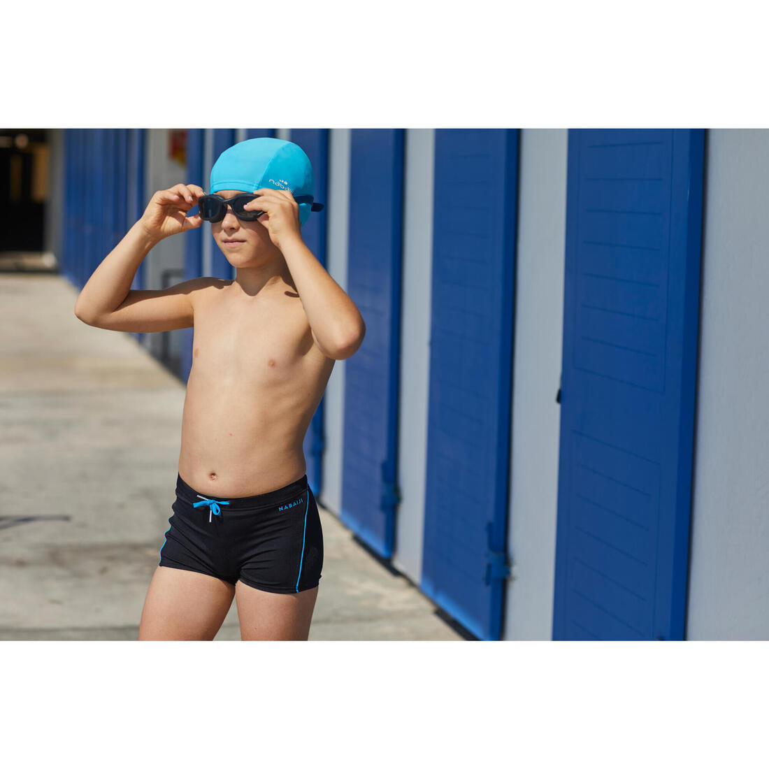 Maillot boxer de bain natation Garçon - 100  plus