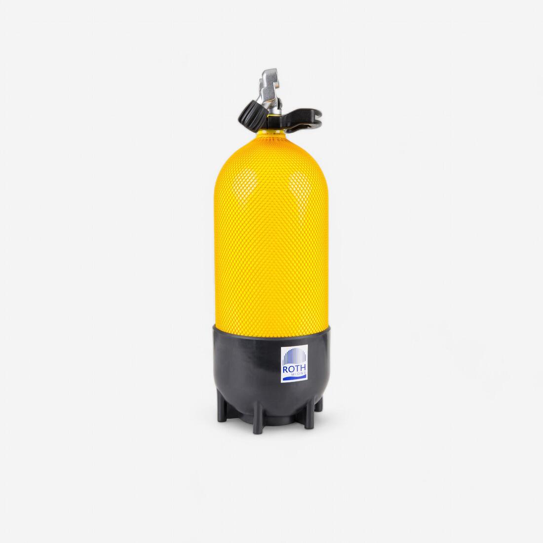Bouteille de plongée sous-marine 12 L court 230 bars jaune
