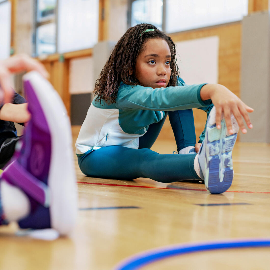 Chaussures de sport à scratch légères enfant, Playful Fast bleu et