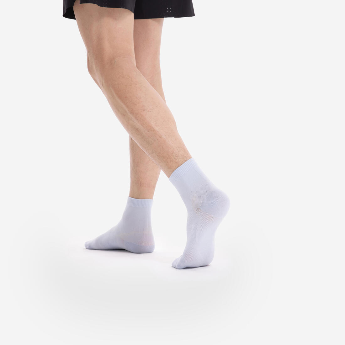 Lot de 2 paires de chaussettes de running run500 fines mid