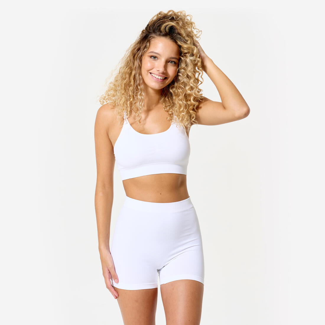 Boxer short de sport taille haute Femme