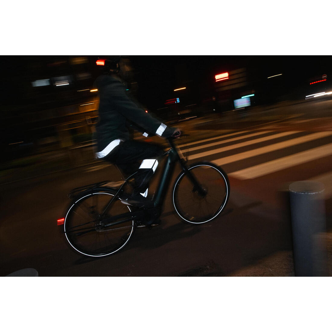Surpantalon pluie velo ville avec couvre-chaussures integrees 540 homme noir