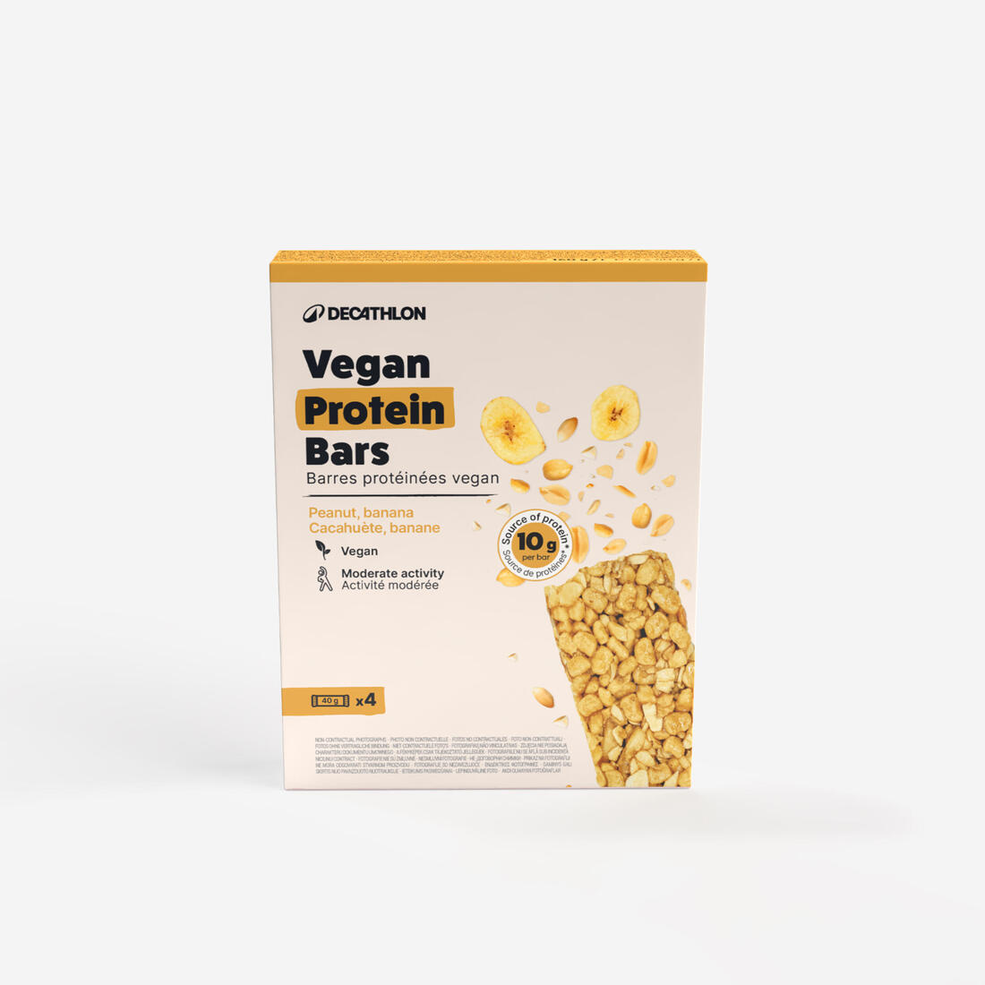 Barre protéinée vegan banane cacahuètes x4