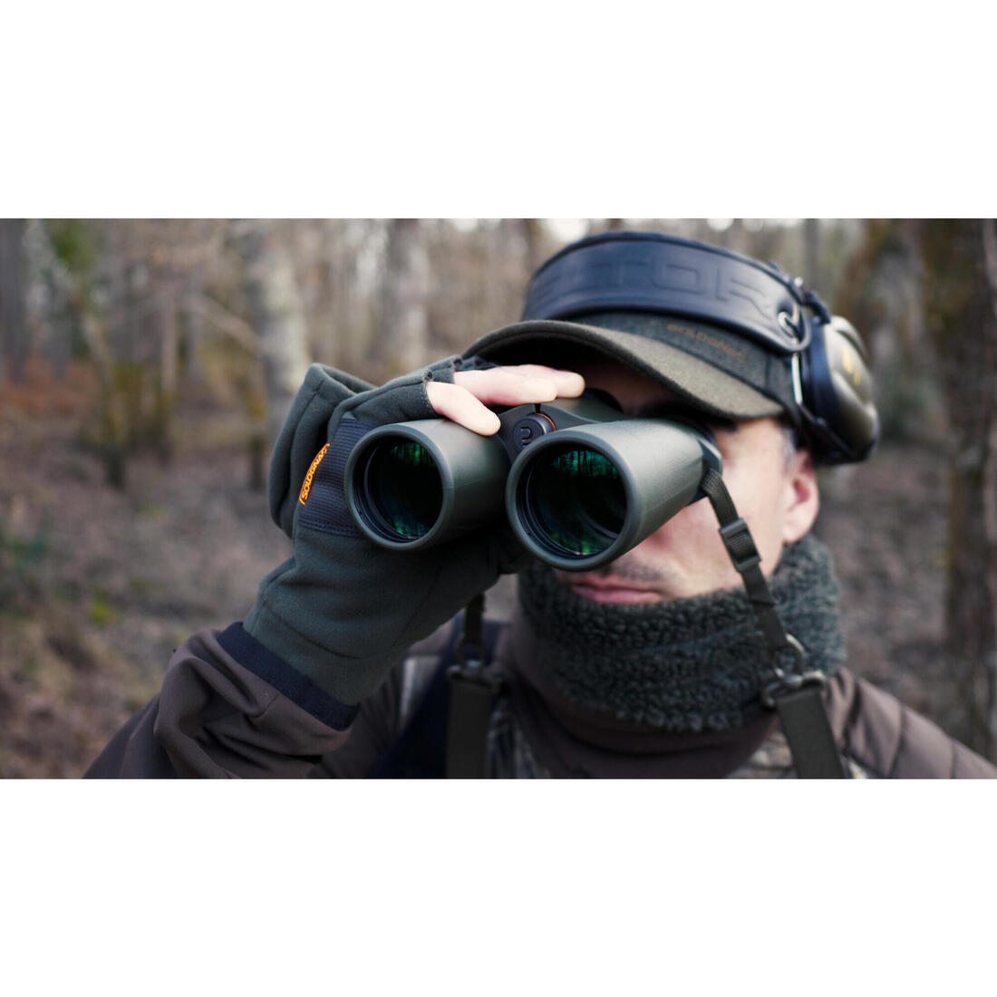 Jumelles chasse kaki étanches 500 8x42