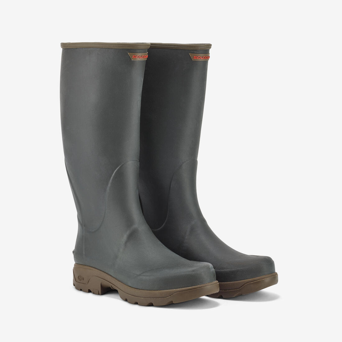 BOTTES CHASSE CAOUTCHOUC HOMME 500 VERTES