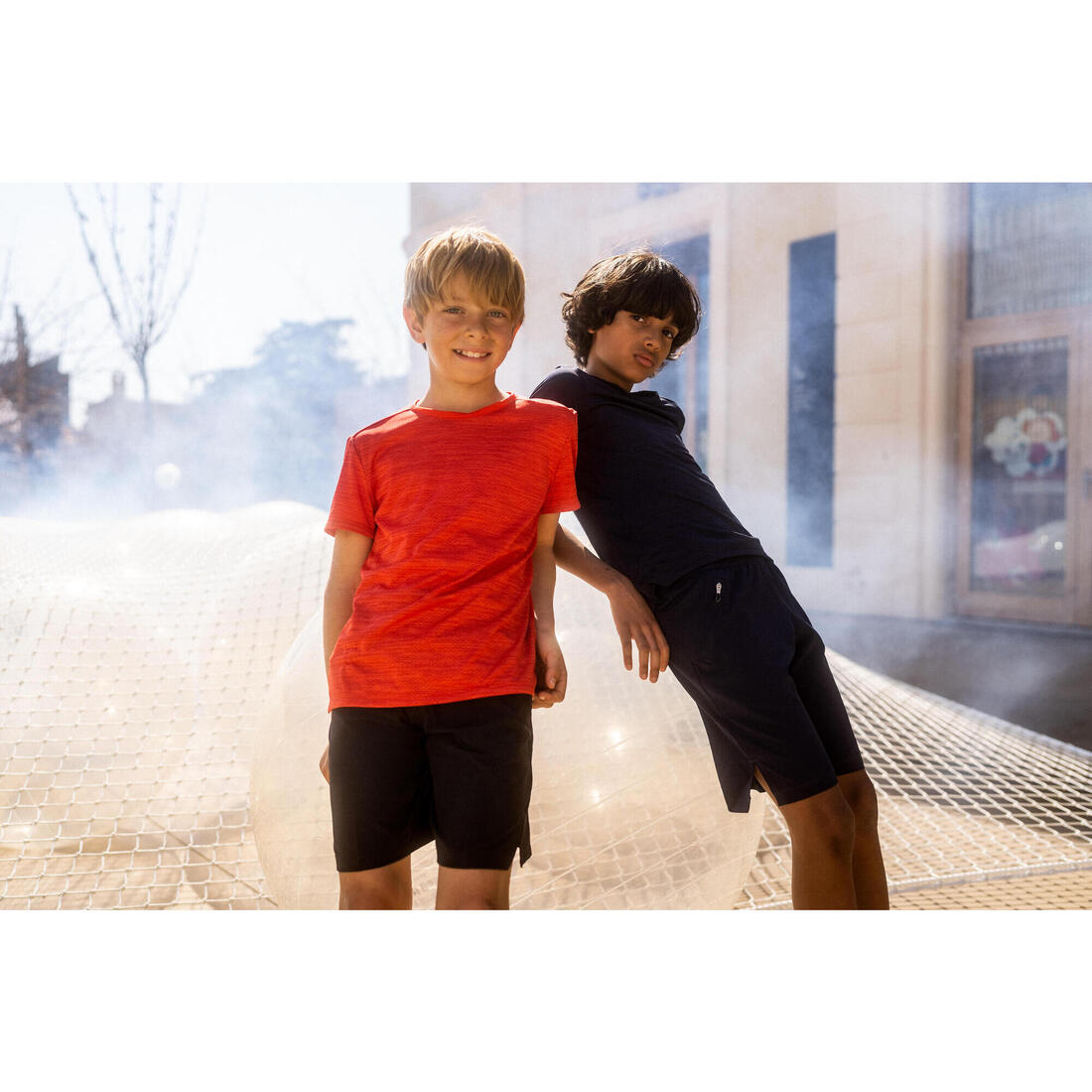 T-shirt enfant synthétique respirant - 500 marine