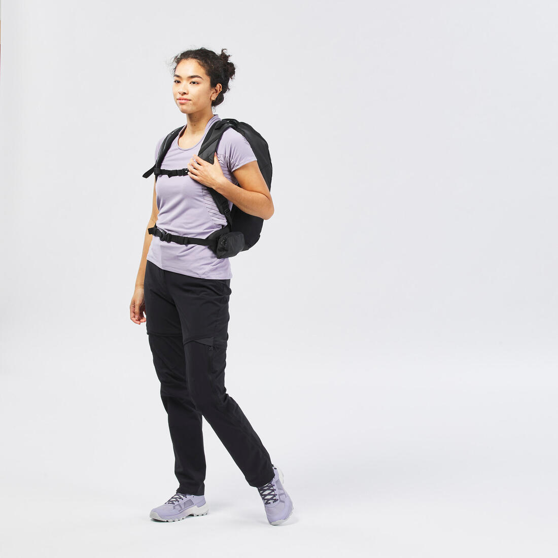 Pantalon modulable de randonnée montagne - MH550- Femme