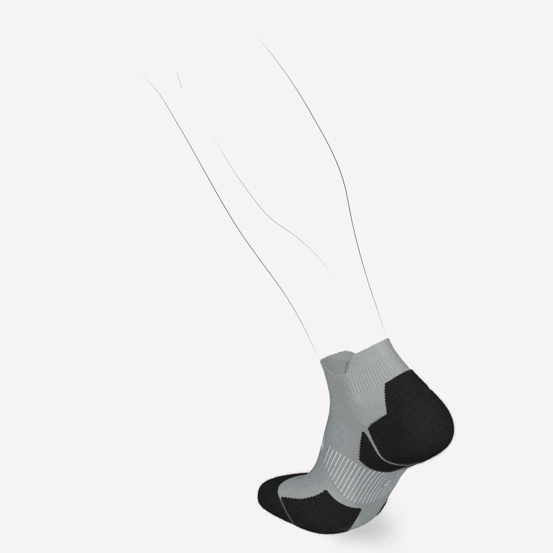 CHAUSSETTES DE RUNNING RUN900 FINES INVISIBLES BLEUE