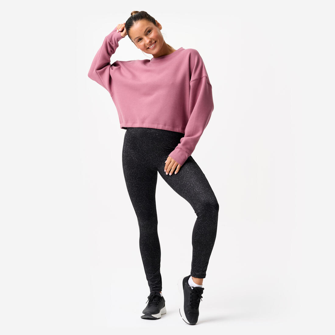 Sweat de fitness crop femme