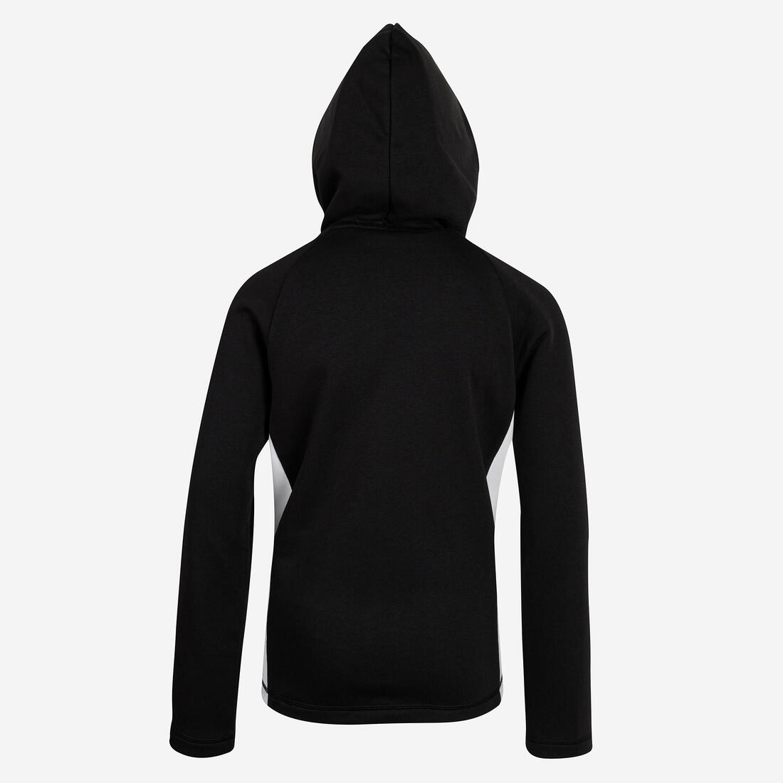 Veste zippée à capuche enfant, noir et blanc