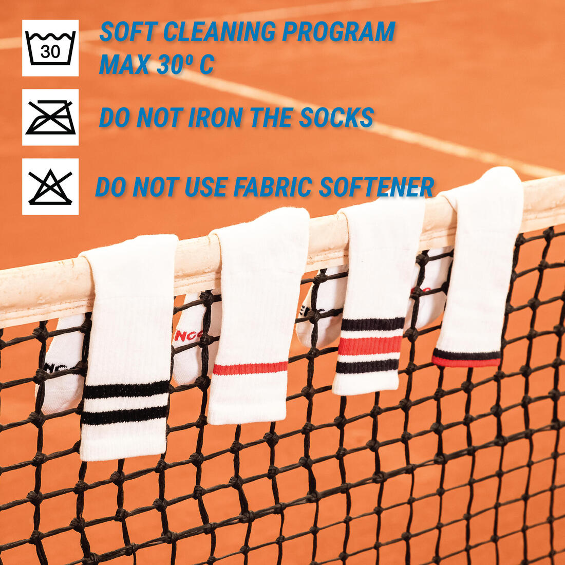 CHAUSSETTES DE SPORT MI-HAUTES RS 160 BLANCHES LOT DE 3.