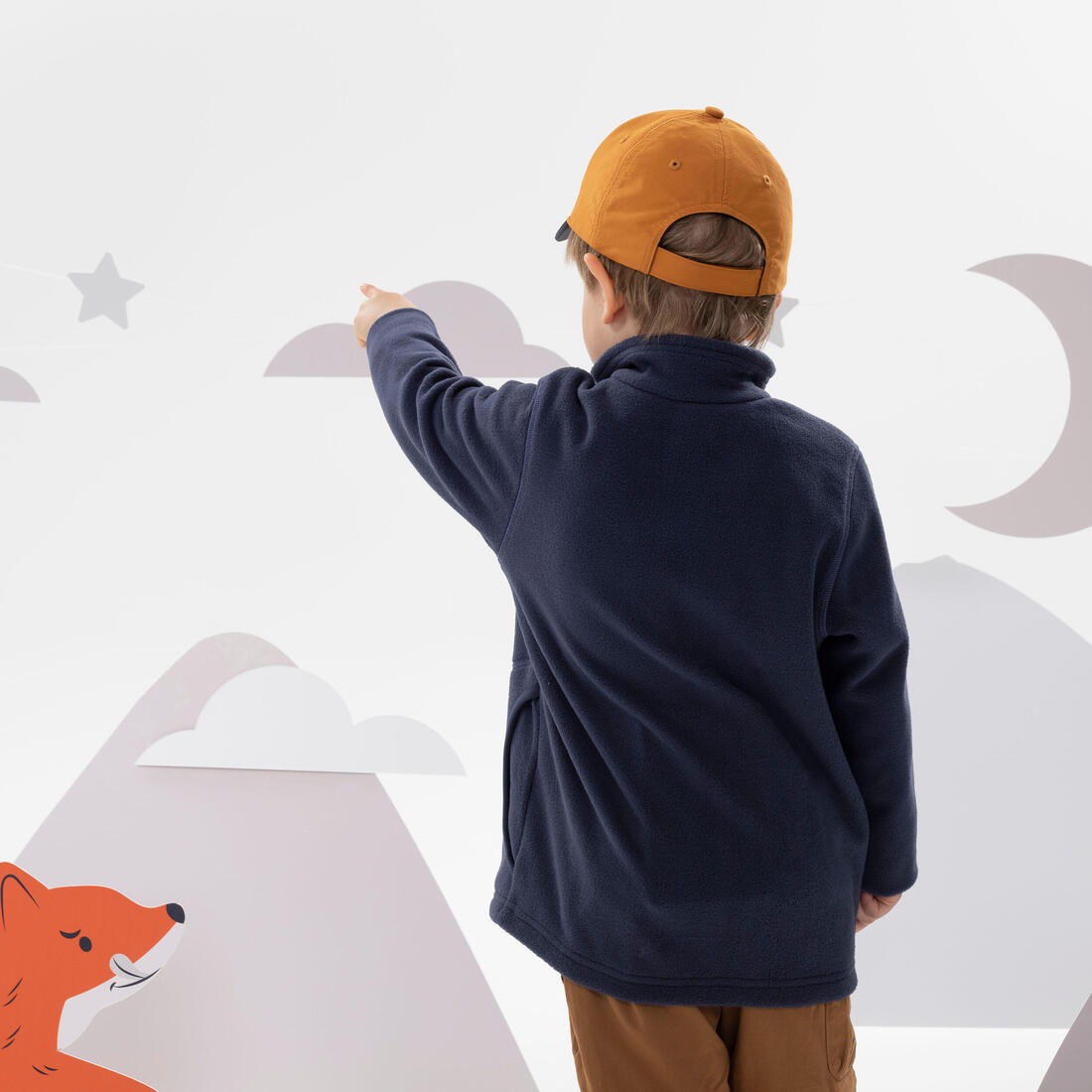 Veste polaire de randonnée enfant 2-6 ans, MH100 zip
