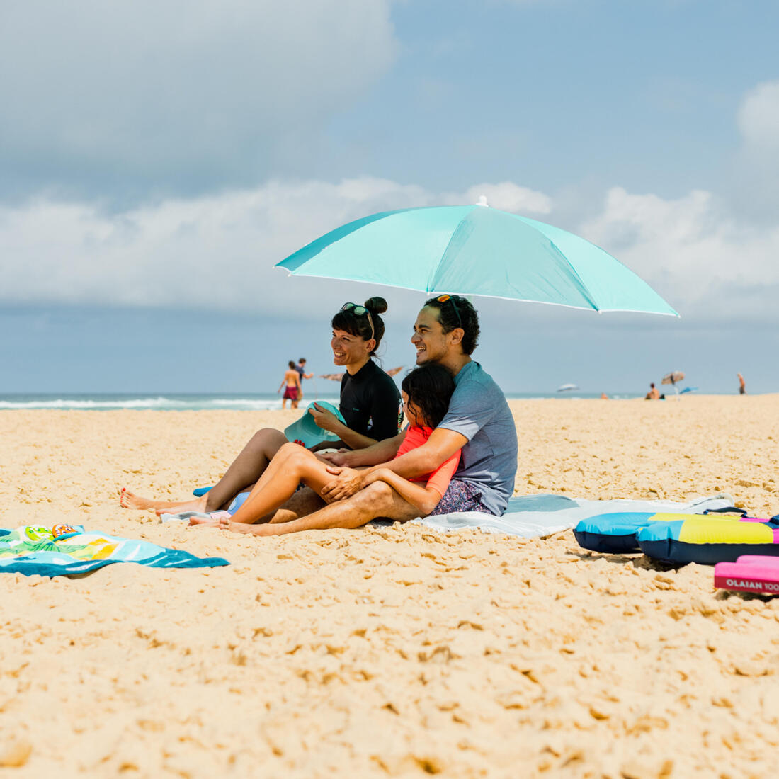 PARASOL DE PLAGE PARUV 160 UPF 50+ 2 PLACES - Multi couleur