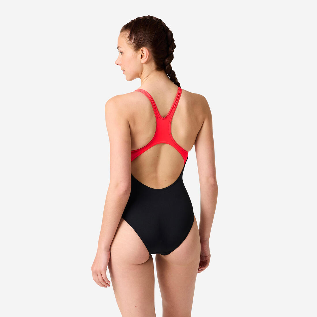 Maillot de Bain 1 Pièce Natation Femme ARENA SWIMPRO SOFT Noir Rouge